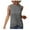 Gray, variant on Timegard Tank Tops for Women Crewneck Sleeveless Front Knot Cutout Top Summer Dressy Casual Slim Tee