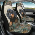 thumbnail image 4 of Xoenoiee Dachshund Dog Boho Mandala Print Car Seat Covers High Back Design Front Seats Only, Universal Fit All Weather Vehicle Seat Cover Protectors for SUV Truck Sedan, 4 of 6