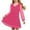 R457-Hot Pink, variant on Girls Dresses Girl's Contrast Mesh Puff Long Sleeve V Neck Dress Short High Waist A-Line Party Dress For Kids Formal Sundress Girls Dress Clothes