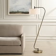 thumbnail image 2 of Uttermost Irwin Curved Brass Floor Lamp in Bronze, 2 of 12