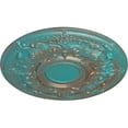 thumbnail image 3 of 28 1/8"OD x 1 3/4"P Oslo Ceiling Medallion (Fits Canopies up to 10 1/2"), Hand-Painted Copper Green Patina, 3 of 6