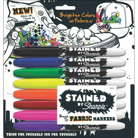 stained by sharpie fabric markers 8 pkg assorted colors walmart com