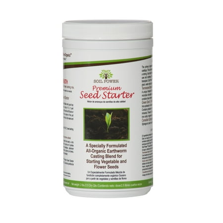 Soil Power Worm Castings. Organic Fertilizer. Plant Food. Formulated for Starting Seeds. 2 Lbs. Concentrated Strength. (2 Lbs. makes 8 Lbs.) Organic Certified / Non-GMO / Concentrated Strength.