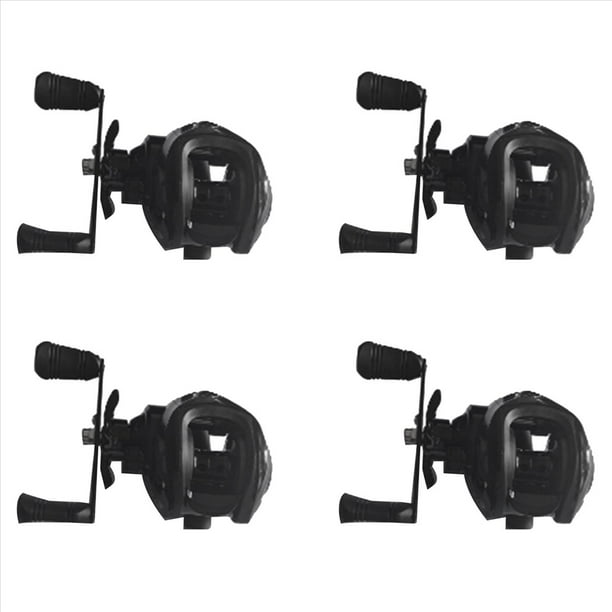 4X Carrete de Pesca con Rueda de Gota de Agua 18 + 1 Eje 7.2: 1 High Gear Metal Line Cup Sea Jig Wheel Mano Izquierda
