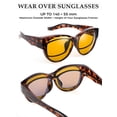 thumbnail image 4 of TINHAO Fit Over Glasses Sunglasses with Hard Case, Wrap Around Cat-Eye Polarized Wear Over Rx Glasses, UV400 Protection, Gift Ready, 4 of 8