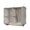 thumbnail image 4 of Household Essentials 4 Pocket Wide Organizer with Hangbar, Silver, 4 of 7