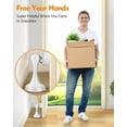 thumbnail image 5 of Magnetic Door Stopper 2 Pack - Black Door Stoppers Keep Door Open Strong Magnetic Door Stop for Bottom of Door, Strong Door Holder for Wall and Floor Mount, 5 of 10