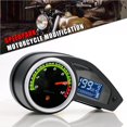 thumbnail image 2 of sweethay Velocímetro digital para motocicleta Tacómetro negro para motocicleta Medidor de odómetro LCD Medidor de velocidad universal con Accesorios para motos sweethay VI002682-00, 2 of 6