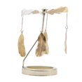 thumbnail image 1 of fastboy Rotating Candlestick Metal Rotating Tea Light Candle Holder for Fireplace Feather, 1 of 9