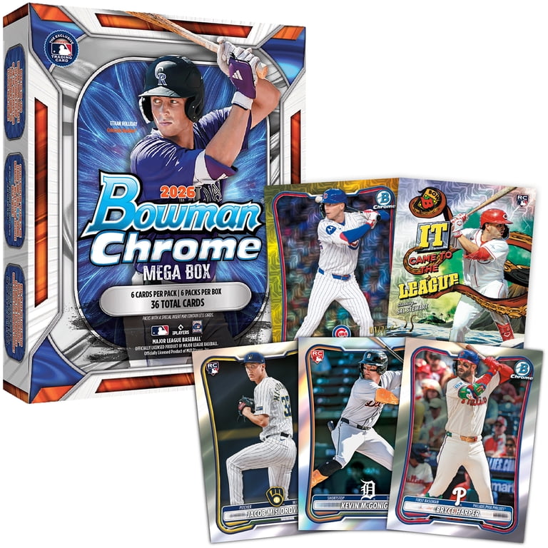 Collectible 2026 Topps Bowman Chrome Baseball Trading Cards Mega