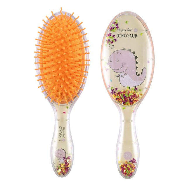 Aethland No Pain Cepillo desenredante suave para cabello rizado de niños - Se desliza a través de enredos con facilidad Amarillo