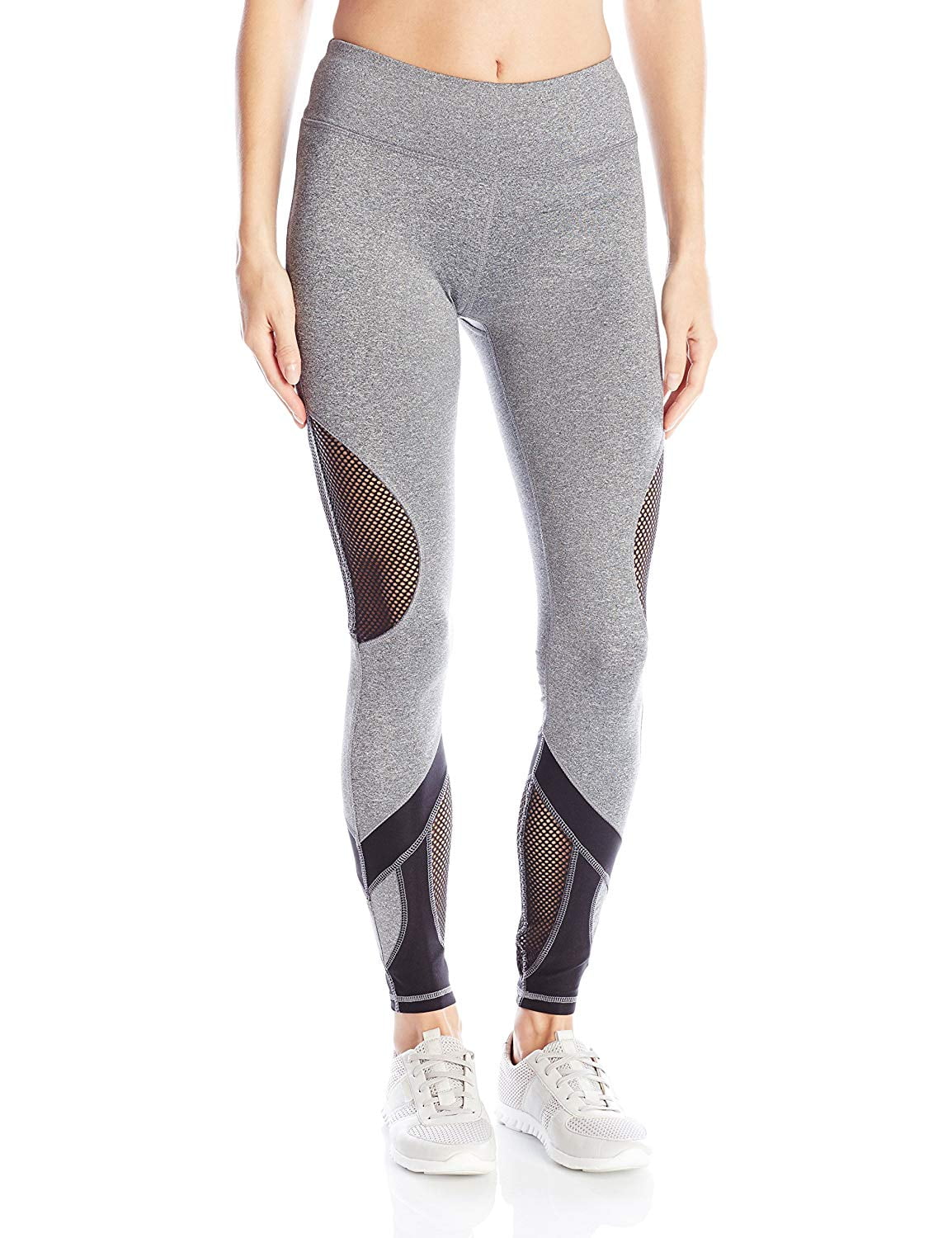 X by Gottex X BY GOTTEX Diamond Mesh Insert Leggings Women Heather