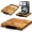 Natural, variant on Acacia Sliding Tray for Coffee Machine Kitchen Appliance slider Moving Caddy, appliance slider,appliance rolling stand air fryer rolling tray