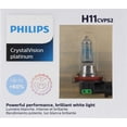 thumbnail image 2 of Philips Automotive Lighting Compatible  H11 CrystalVision Platinum Upgrade Headlight Bulb, Pack of 2 High quality, 2 of 3