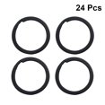 thumbnail image 2 of 24pcs / Pack Premium Porte-Clés Cercle pour Clé (Noir), 2 of 7