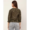 thumbnail image 4 of Moomaya Chic Printed V Neck Cotton Shirt - 3/4 Sleeves Regular Fit Casual Top, 4 of 9