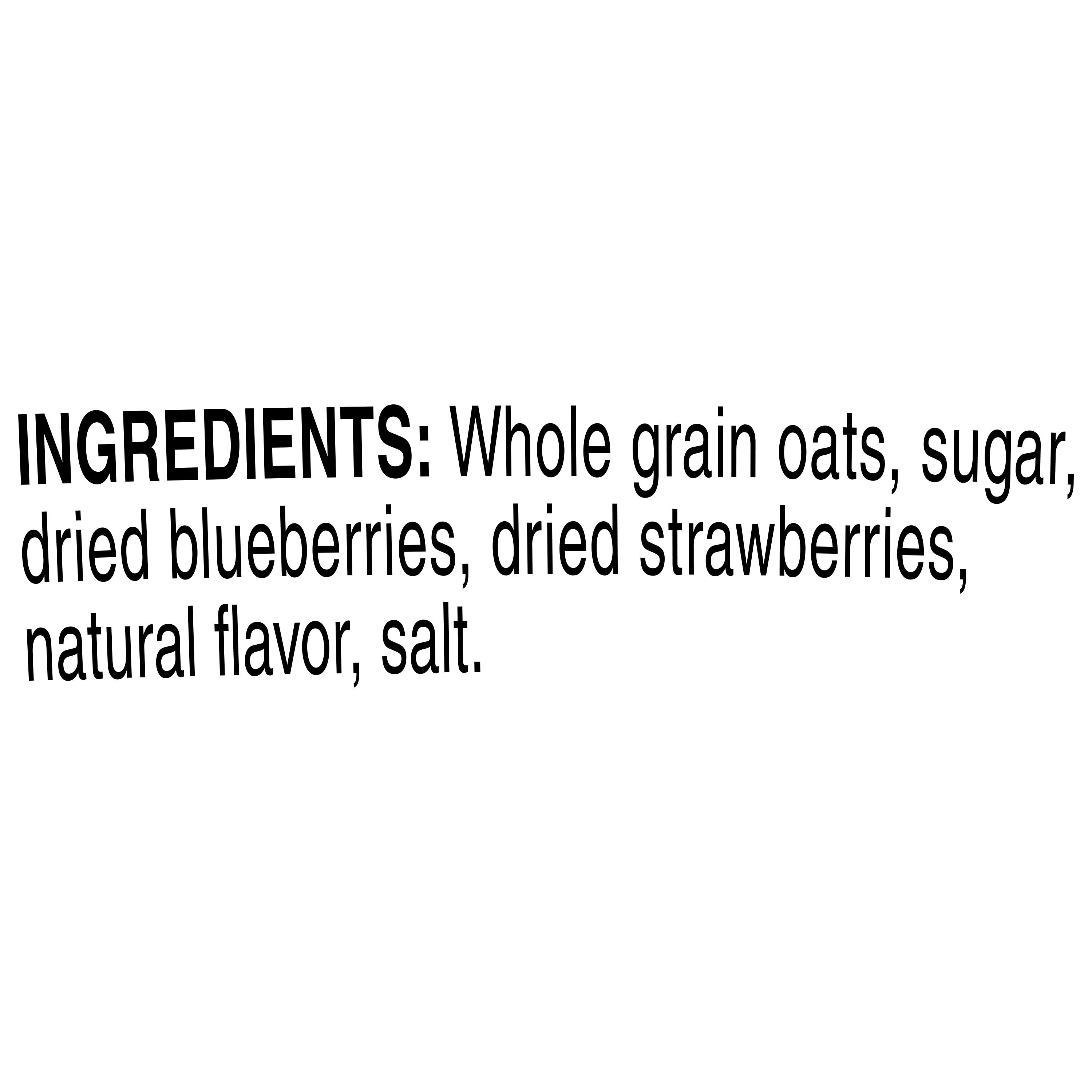 (12 pack) Quaker Blueberry & Strawberry flavored Instant Oatmeal, Quick Cook Oatmeal, 1.69 oz Cup