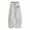 21Light Gray66, variant on XAOFW Girls Back To School Pants Drawstring Elastic Waist Letter Print Loose Fit Curved Leg Trousers For Kids Everyday Wear Breathable Bottoms 5-6 Years