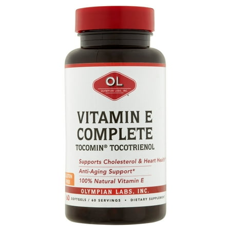 Olympian Labs Vitamin E Complete Softgels, 60 Count