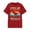 Red, variant on Womens Athletic Tops Graphic Print Short Sleeve T Shirt Casual Crew Neck Tee Soft Everyday Basic Top for Women Red XL