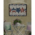 thumbnail image 3 of 4th of July Outdoor TV Cover 52 to 55 Inch Weatherproof, Patriotic Blue Red Star Independence Day 600D Oxford TV Covers with Waterproof Zipper, Outside Flat TV Screen Protector Size 52"Wx19"Hx4.5"D, 3 of 7