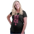 thumbnail image 4 of Ice Baby Arrow Bump Expecting Women's Maternity T Shirt Tee Brisco Brands S, 4 of 7
