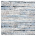 thumbnail image 2 of SAFAVIEH Bayside Donella Abstract Polyester Machine Washable Area Rug, Blue/Gold, 6'7" x 6'7" Square, 2 of 13