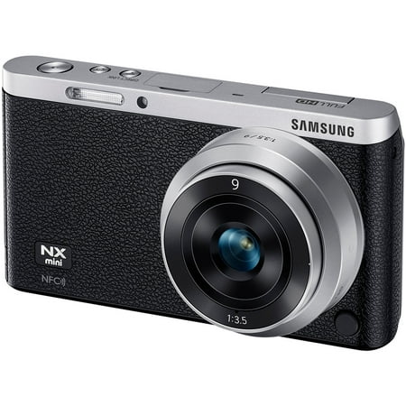 UPC 887276029986 product image for Samsung NX Mini Smart Digital Camera with 9mm Lens (Black) & Memory Card Bundle | upcitemdb.com
