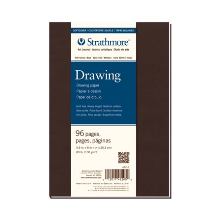 UPC: 0012017482052 | Strathmore Soft Cover Drawing Art Journal  400 Series  80lb.  5.5  x 8