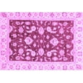 thumbnail image 1 of Ahgly Company Indoor Rectangle Oriental Purple Traditional Area Rugs, 7' x 9', 1 of 4