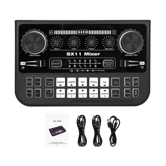 harper Carte Son en Direct Mixeur de Son Robuste Équipement de Studio Multifonction Professionnel
