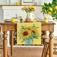 thumbnail image 2 of Sm:)e Hello Sunshine Sunflower Summer Table Runner 13 x 72 Inch Yellow, 2 of 7