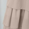thumbnail image 4 of Women's 3/4 Sleeve Round Neck Layered Summer Large Size Maxi Dresses Sleeve Button Down Abaya Casual Dress Dubai Outfits Scarf Women Fashion Dresses for Girls Chiffon Hijab Chiffon Hijabs for Women, 4 of 7