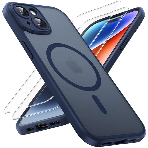 Funda magnética TOCOL 3 en 1 para iPhone 14 6.1 Azul