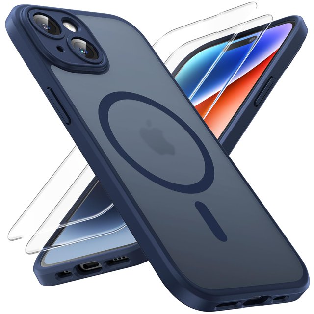 Funda magnética TOCOL 3 en 1 para iPhone 14 6.1 Azul
