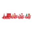thumbnail image 4 of OUNONA 1Set Red Wooden Train Toy For Kids Christmas And Holiday Desk Decor, 4 of 6