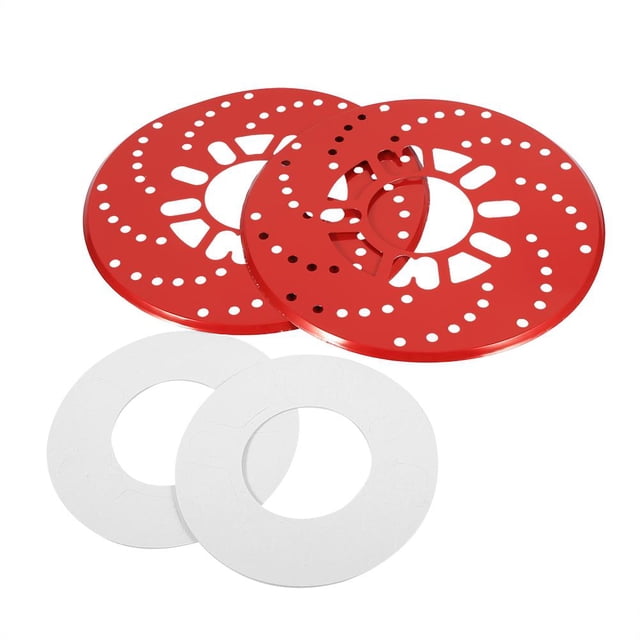 Disc Brake Disc Brake Rotor Car Racing Disc Brake 1 Set Auto Aluminium Disc Brake Rotor Trim Decorative Covers Retrofit 26cm Red