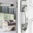 thumbnail image 1 of Front Door Lock Set Gold Front Door Handle and Deadbolt Set Adjustable .in Gold Heavy Exterior Entry Handle Reversible, 1 of 7