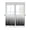 Black, variant on Half Window Curtains 24 Inches Long, Aqua Blue Geometric Window Treatment Curtain Drapes, Modern White Stripe Distortion Art Short Curtains Tiers for Kitchen Over Sink, 27.5"x24", 2 Panels