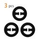 thumbnail image 2 of Sujetador De Hebilla Correa Antideslizante Fija Clips Para Mujer Negro-5 Forma Redonda, 2 of 6