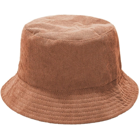 YooGuoGuo Corduroy Bucket Hat for Women Men Reversible Sun Hat Fishing Hat for Travel Outdoor