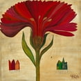 thumbnail image 2 of Richter-Armgart, Rose 15x15 Black Ornate Wood Framed with Double Matting Museum Art Print Titled - Gerbera, 2 of 4