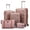 Champagne, variant on CONCEPZEN 5-Piece Expandable Hardshell Luggage Set with Spinner Wheels TSA Approved Carry On 20-Inch & Checked 24/28-Inch Lightweight Suitcases Suitable for Business and Family Travel