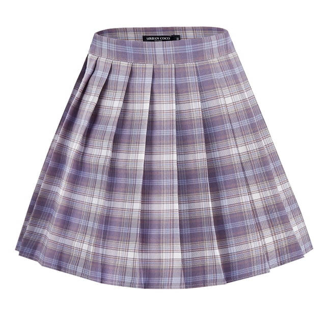 Falda Urban CoCo para mujer, uniforme plisado a cuadros, talla mini S #3