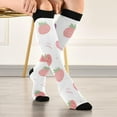 thumbnail image 5 of FREEAMG Strawberry Compression Socks Women Men Long Stocking (20-30mmHg) Travel Knee High Stockings for Athletic Sports,Running,Cycling,Nursing, 5 of 7