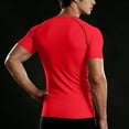 thumbnail image 5 of yillto Men Big and Tall Top Mock Neck Short Sleeve Shirts 3 Pack Undershirt Pullover Solid Color Tshirts, 5 of 5