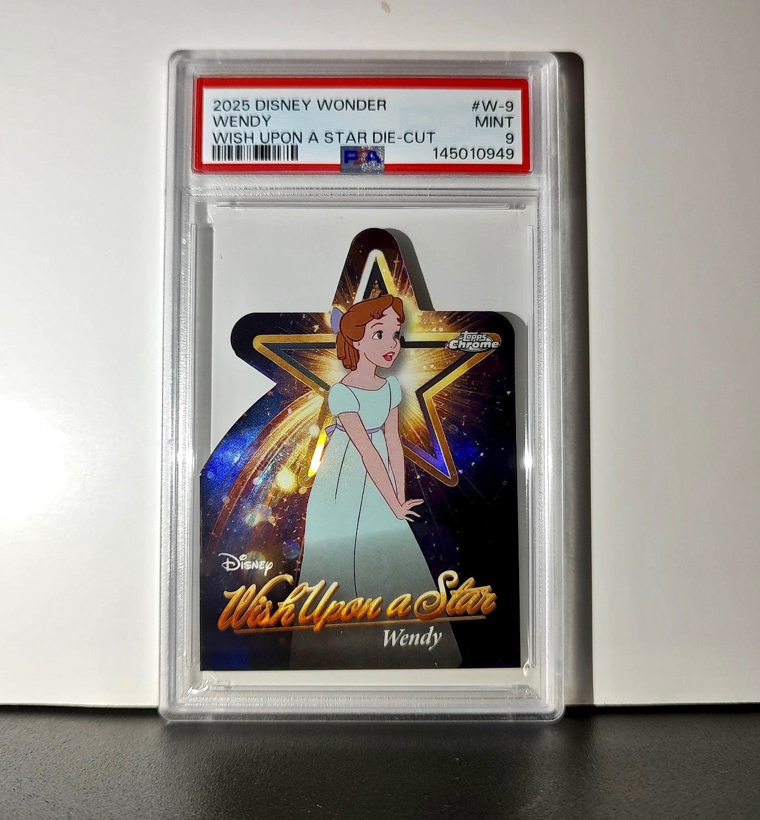 Captain Hook DISNEY 100 GREEN REFRACTOR # 99/99 CARD 2023 Topps