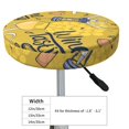 thumbnail image 4 of Balery White Wine Seamless Fundas de asiento para taburete de bar redondo de tela de terciopelo ajustables que protegen de arañazos y manchas para sillas de 14 a 17 pulgadas.-13 inch, 4 of 7