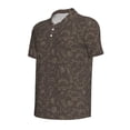 thumbnail image 2 of Balery Dinosaur Printed Men’s Short Sleeve Polo Shirt, Midweight Men's Shirt,Golf Polo shirts -Small, 2 of 9