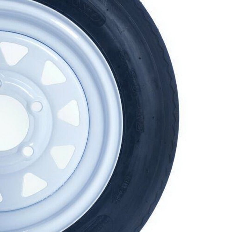 2x TL P811 530-12 Trailer Tires & Rims - 4 Ply, 5 Lug Pattern, 4" Width - Durable & Reliable Front/Rear Tires for Heavy Loads